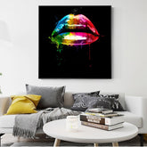 Toile - Rainbow Lips